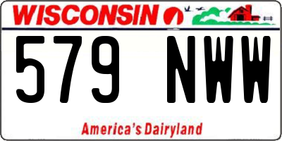 WI license plate 579NWW