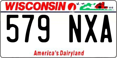 WI license plate 579NXA
