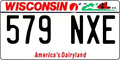 WI license plate 579NXE