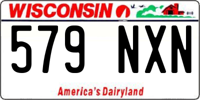 WI license plate 579NXN