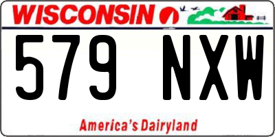 WI license plate 579NXW
