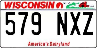 WI license plate 579NXZ