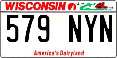 WI license plate 579NYN