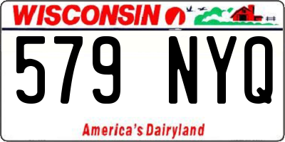 WI license plate 579NYQ