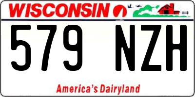 WI license plate 579NZH