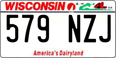 WI license plate 579NZJ