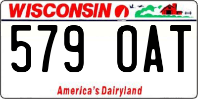 WI license plate 579OAT