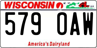 WI license plate 579OAW
