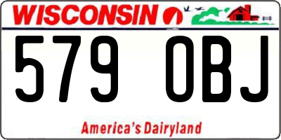 WI license plate 579OBJ