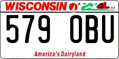 WI license plate 579OBU
