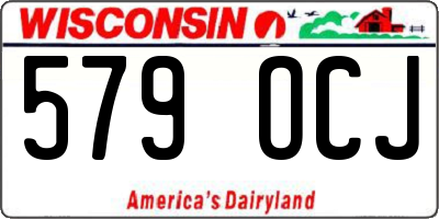 WI license plate 579OCJ