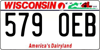 WI license plate 579OEB