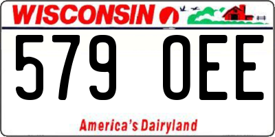 WI license plate 579OEE
