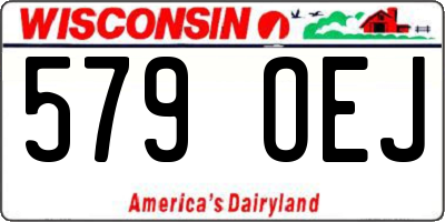 WI license plate 579OEJ