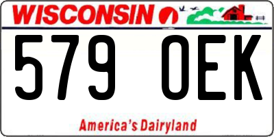 WI license plate 579OEK