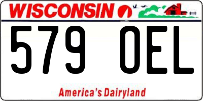 WI license plate 579OEL