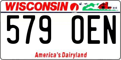 WI license plate 579OEN