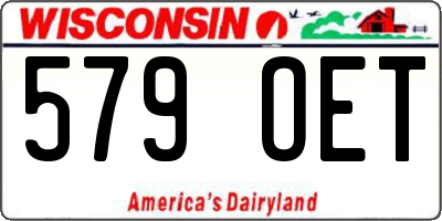 WI license plate 579OET