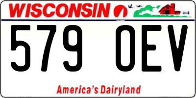 WI license plate 579OEV