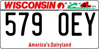 WI license plate 579OEY