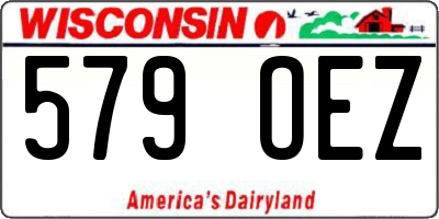 WI license plate 579OEZ