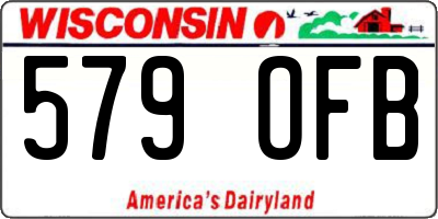 WI license plate 579OFB