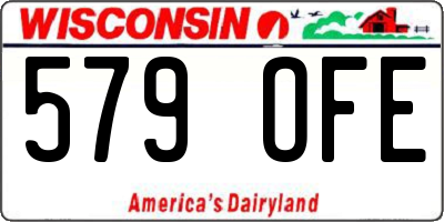 WI license plate 579OFE