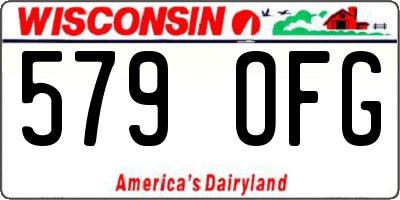 WI license plate 579OFG