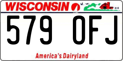 WI license plate 579OFJ