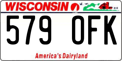 WI license plate 579OFK