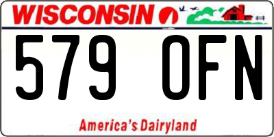 WI license plate 579OFN