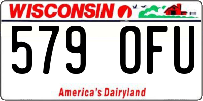 WI license plate 579OFU