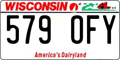 WI license plate 579OFY