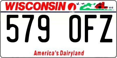 WI license plate 579OFZ