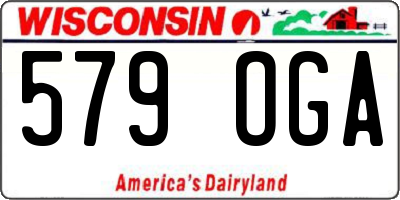 WI license plate 579OGA