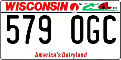 WI license plate 579OGC