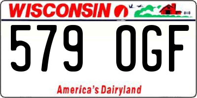 WI license plate 579OGF