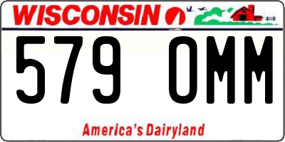 WI license plate 579OMM