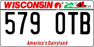 WI license plate 579OTB