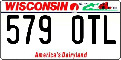 WI license plate 579OTL