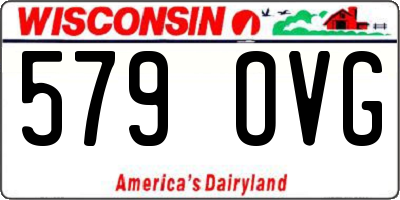WI license plate 579OVG