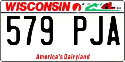 WI license plate 579PJA