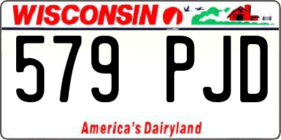 WI license plate 579PJD