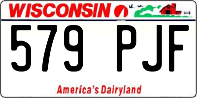 WI license plate 579PJF