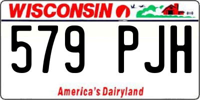 WI license plate 579PJH