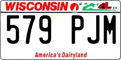 WI license plate 579PJM