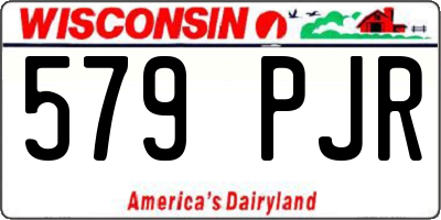 WI license plate 579PJR
