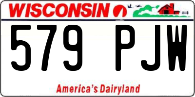 WI license plate 579PJW