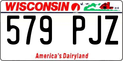 WI license plate 579PJZ