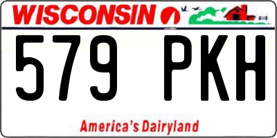 WI license plate 579PKH